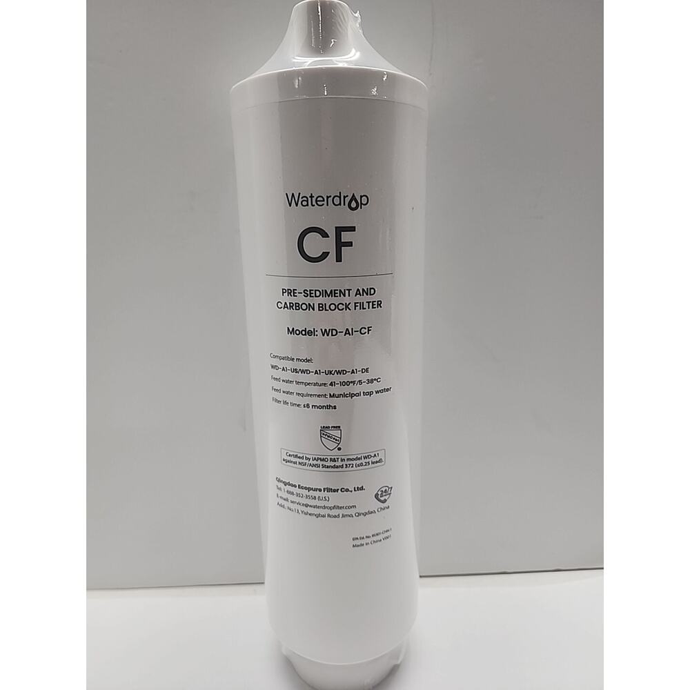 NEW Waterdrop WD-AI-CF Filter Replacement for WD-A1-US/WD-A1-UK/WD-A1-DE